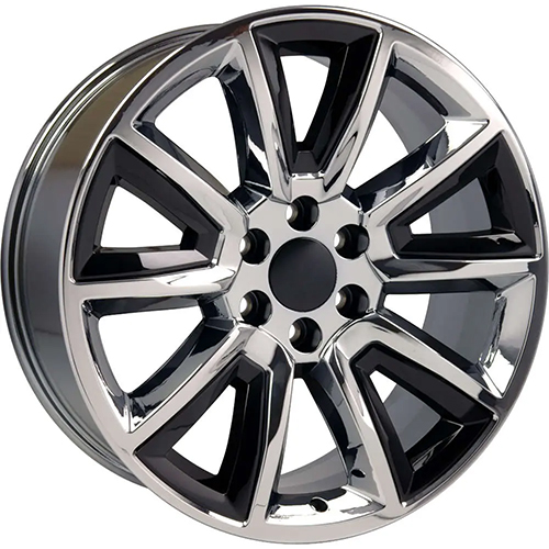 Replica Wheel Chevrolet Tahoe CV73 Chrome W/ Black