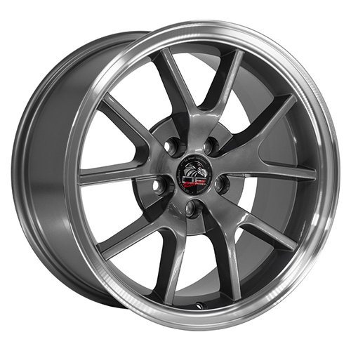 Replica Wheel Ford Mustang FR500 FR05 Anthracite W/ Machined Lip