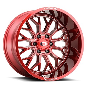 Vision Off-Road Riot 402 Milled Spokes W/ Red Tint