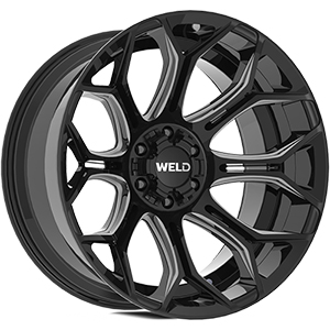 Weld Off-Road Gradient W111 Gloss Black Milled