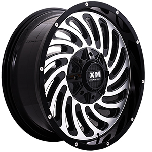 Xtreme Mudder XM306 Gloss Black Machined