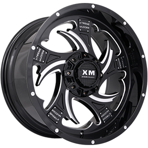 Xtreme Mudder XM308 Gloss Black Milled