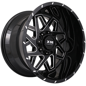 Xtreme Mudder XM313 Gloss Black Milled