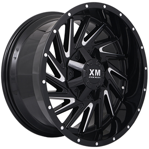 Xtreme Mudder XM316 Gloss Black Milled