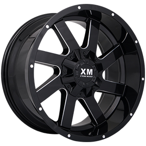 Xtreme Mudder XM322 Gloss Black Milled