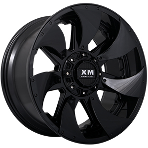 Xtreme Mudder XM326 Gloss Black Black Inserts