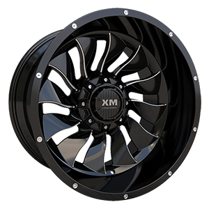 Xtreme Mudder XM329 Gloss Black Milled