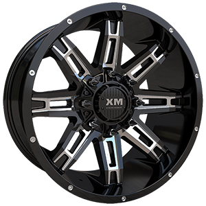 Xtreme Mudder XM335 Gloss Black Milled