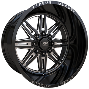 Xtreme Mudder XM340 Gloss Black Milled