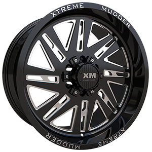 Xtreme Mudder XM347 Gloss Black Milled