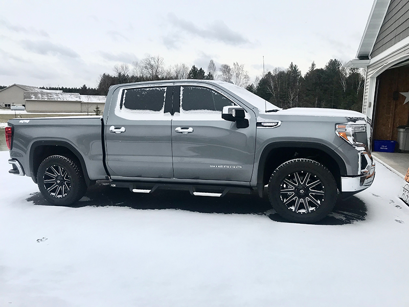 2019 GMC Sierra 1500 - 20x9 Fuel Offroad Wheels 285/65R20 Goodyear Tires  Rough Country 2 Inch leveling kit