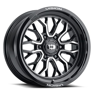 Vision Offroad Riot 402 Gloss Black Machined