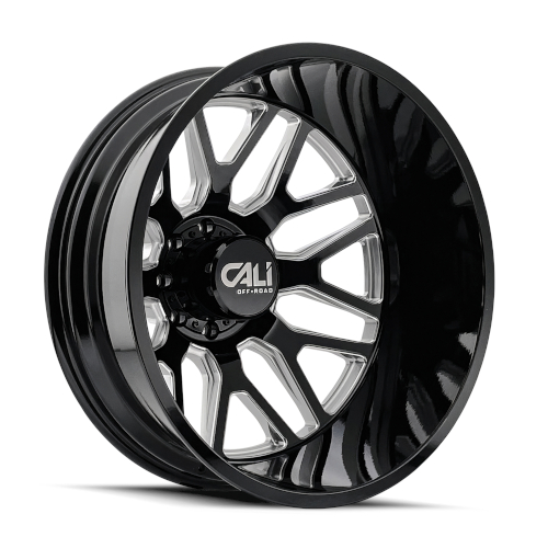 Cali Offroad Invader 9115 Dually Gloss Black W/ Milled Spokes Photo