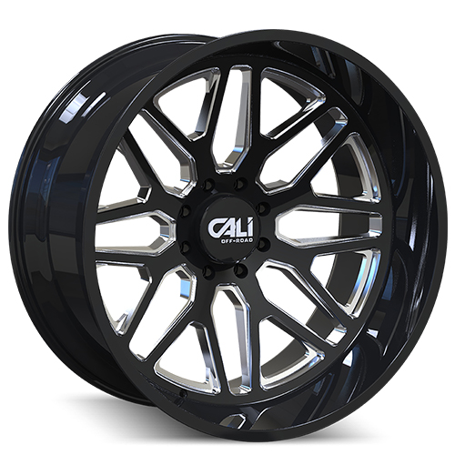 Cali Offroad Invader 9115 Gloss Black Milled Spokes Photo