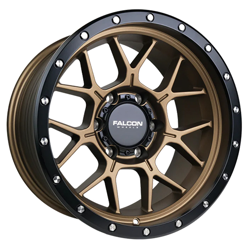 Falcon Wheels TX Titan Matte Bronze W/ Matte Black Ring Photo