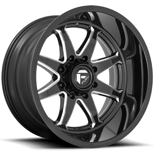 Fuel Offroad Hammer D749 Gloss Black W/ Milled Spokes Photo