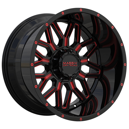 Massiv Off-Road MAS-OR1 Black W/ Red Milled Accents