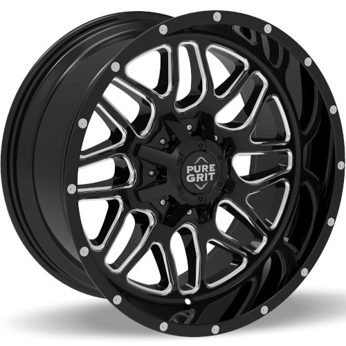 Pure Grit Offroad PG102 Drive Gloss Black Milled Photo