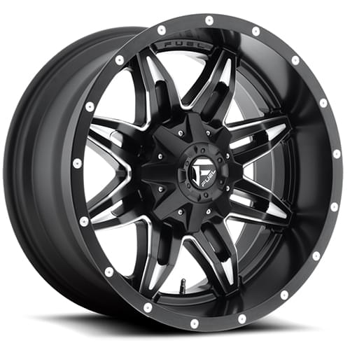Fuel Offroad Lethal D567 Satin Black W/ Milled Spokes Deep Photo